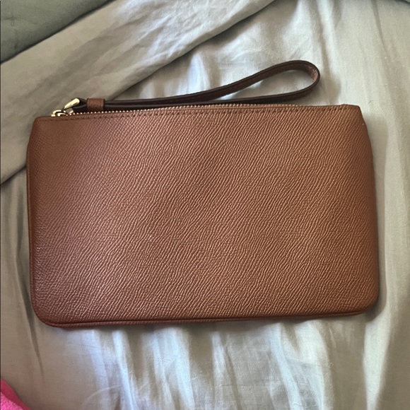 Coach Brown Leather Wallet/ Clutch - Picture 3 of 7